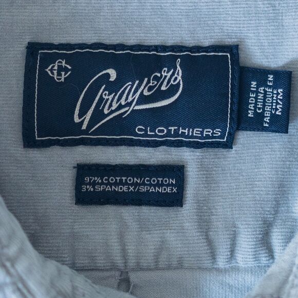 Grayers micro corduroy button down shirt - Picture 2 of 6